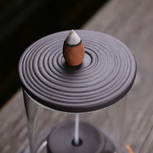 Handmade Ceramic Smoke Waterfall Backflow Incense Burner