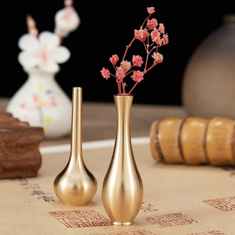 Mini Pure Copper Gold Vase - Nordic Design